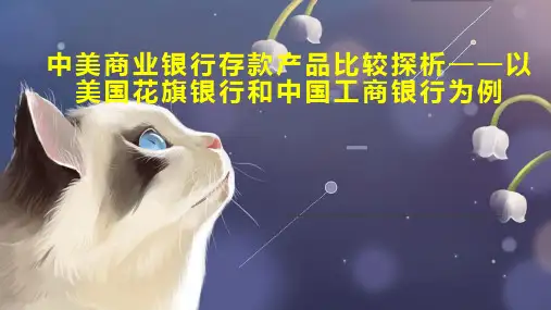 中美商业银行存款产品比较探析以美国花旗银行和中国工商银行为例