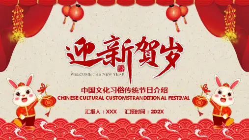 中国文化传统节日习俗介绍PPT