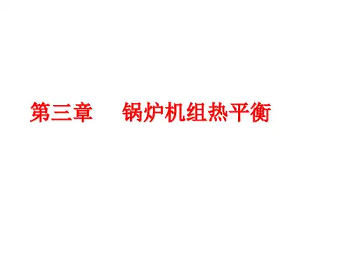 锅炉原理第三章