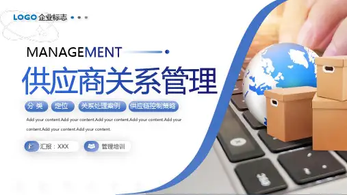 供应商关系管理PPT模板