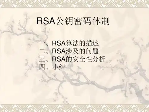 公钥密码RSA