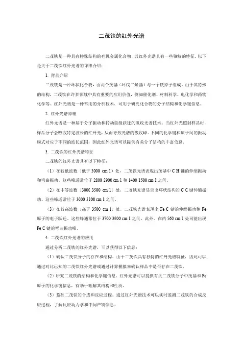 二茂铁的红外光谱