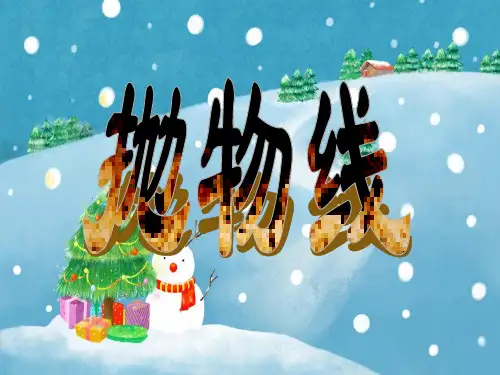 抛物线复习PPT教学课件