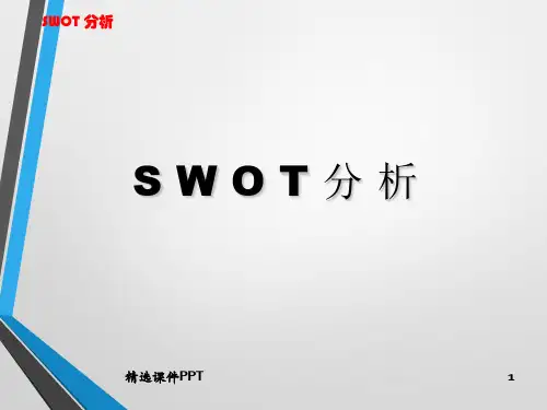 SWOT分析法(很全面)ppt课件