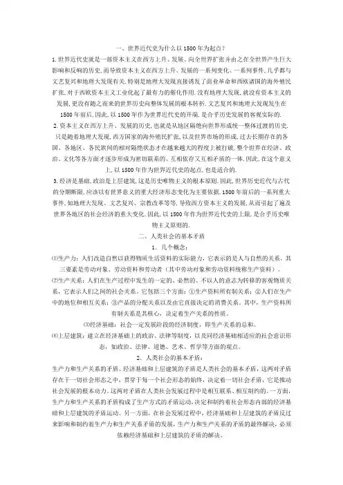 世界近代史资料集