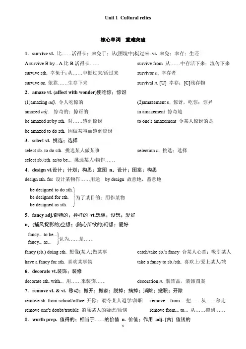 B2U1精讲和练习150