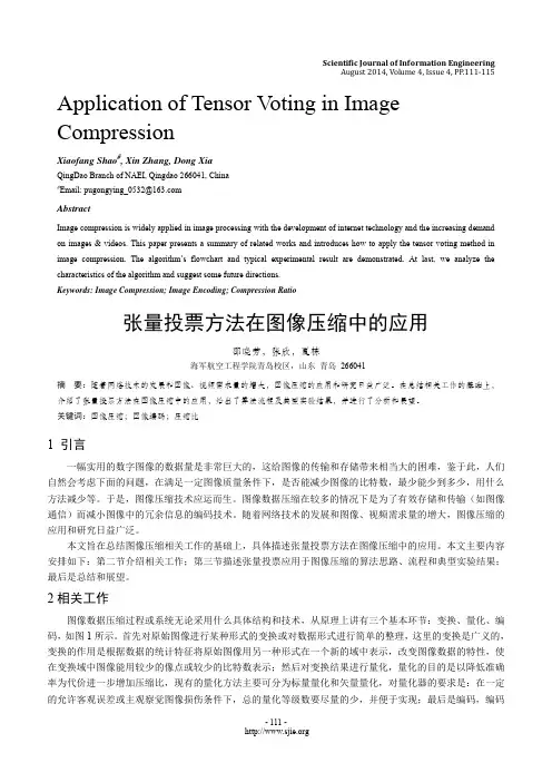 张量投票方法在图像压缩中的应用
