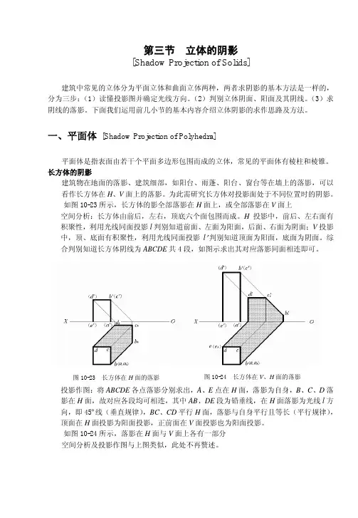 立体的阴影——精选推荐