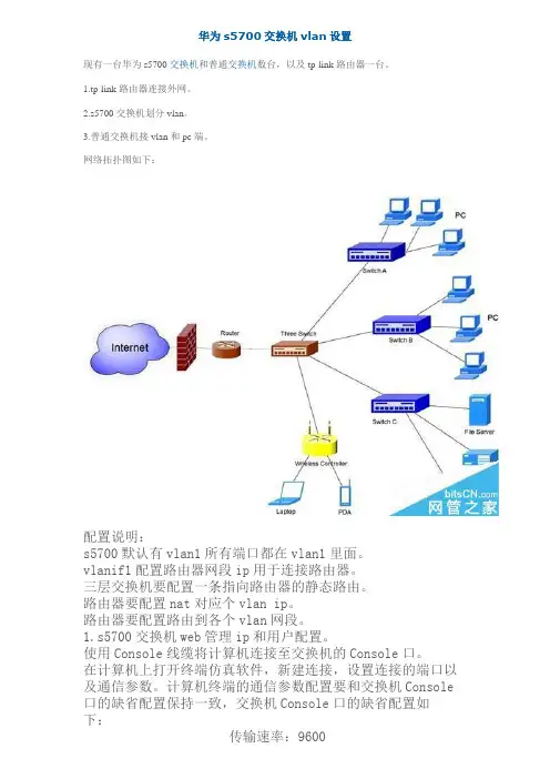 华为s5700交换机vlan设置
