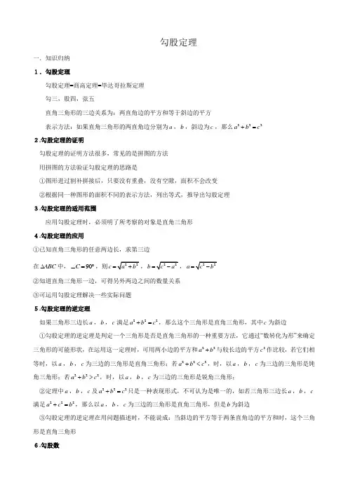 勾股定理知识点