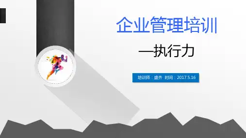 企业管理培训—执行力ppt课件