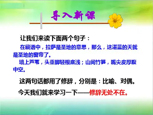 2 修辞无处不在