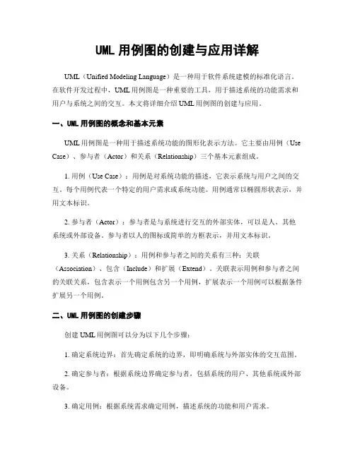 UML用例图的创建与应用详解