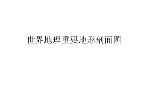 世界地理地形面图分解(37页)