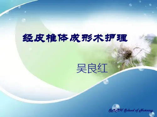椎体成形术护理PPT课件