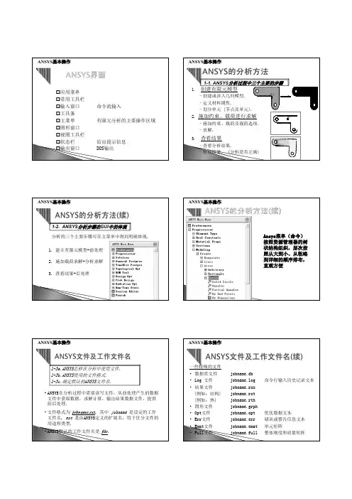 ANSYS基本操作