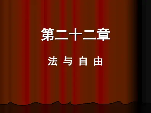 第二十二章法与自由(下)