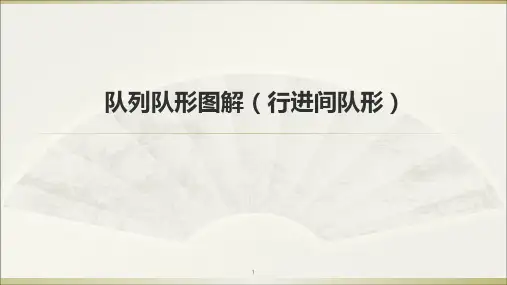 队列队形图解行进间队形ppt课件