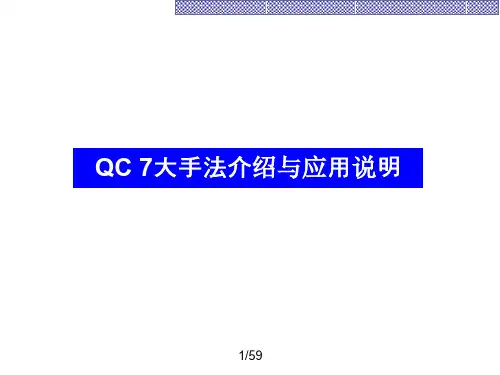 QC7大手法介绍与应用说明(PPT 59页)