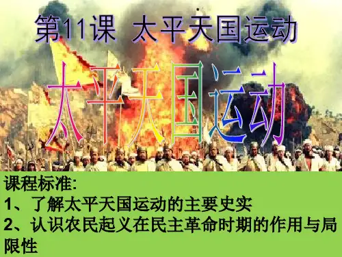 人教版高中历史必修1课件：第四单元 第11课 太平天国运动 (共10张)