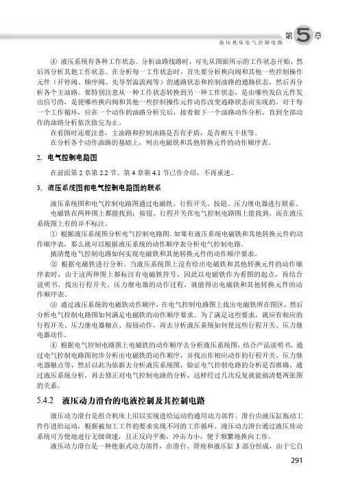 5.4.2 液压动力滑台的电液控制及其控制电路_怎样识读电气控制电路图_[共4页]