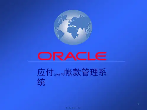 oracleiap培训教材(PPT)