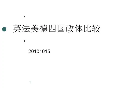 英法美德四国政体比较ppt课件