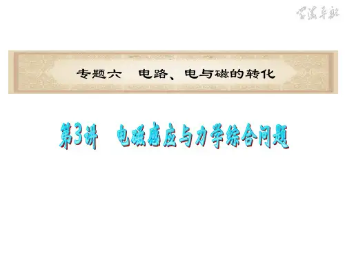 高考物理二轮复习课件：电磁感应与力学综合问题