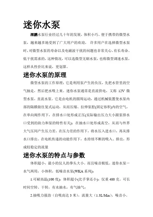 迷你水泵微、型磁力泵、微型水泵、微型循环泵微型抽水泵