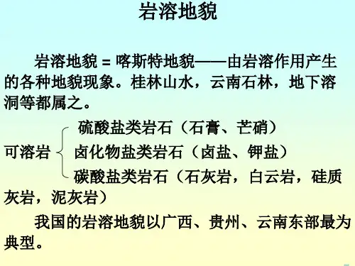 岩溶地貌