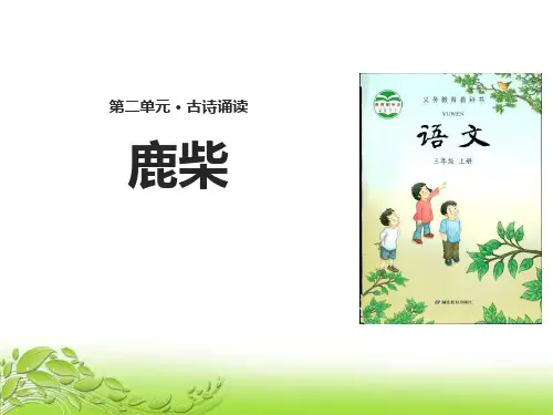 《鹿柴》语文教学PPT课件(3篇)
