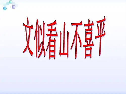 记事要有波澜PPT课件