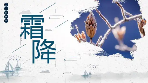 霜降二十四节气之主题班会PPT课件