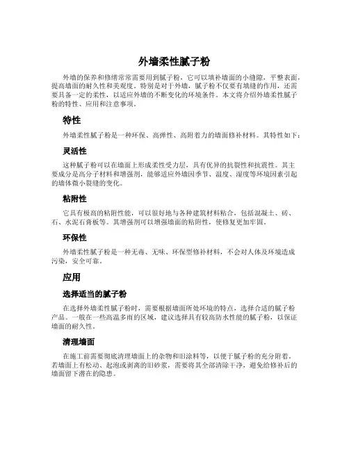 外墙柔性腻子粉
