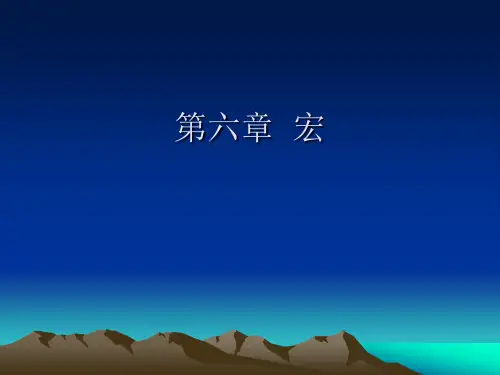 Access第六章宏