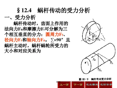 学习课件蜗轮蜗杆受力分析.ppt