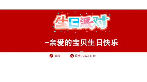2023生日派对儿童生日会PPT模板