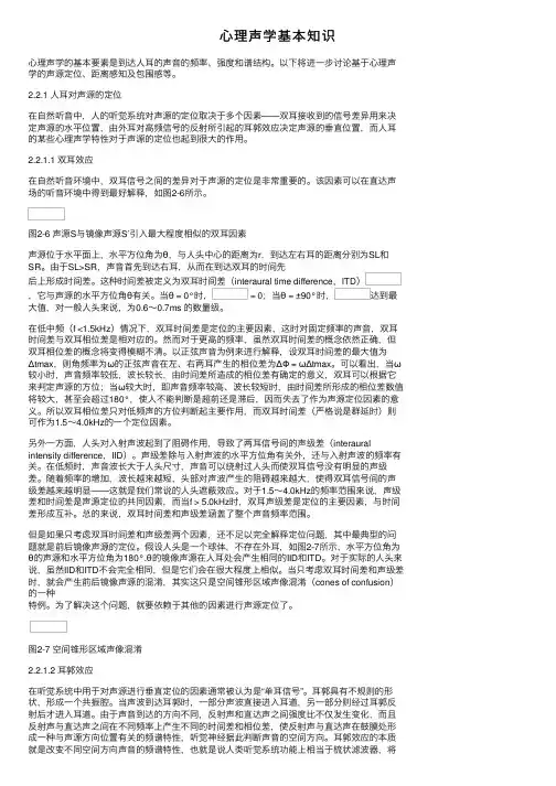 心理声学基本知识
