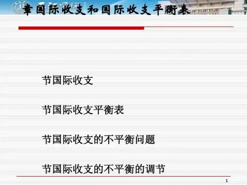 国际收支平衡管理及财务知识分析表(PPT134张)