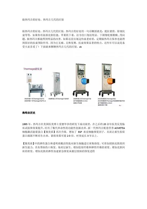 做热玛吉的好处、热玛吉几代的区别