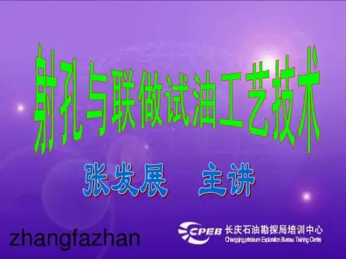 11-23张发展-射孔工艺讲稿