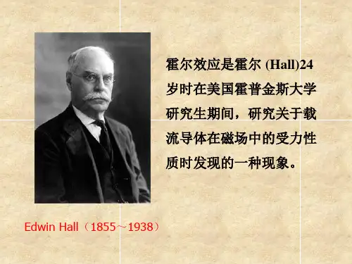 用霍尔效应法测螺线管线圈磁场