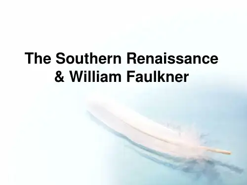 常耀信版_美国文学简史_William_Faulkner1