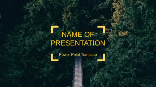 森林背景PowerPoint模板