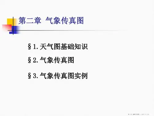 气象传真图
