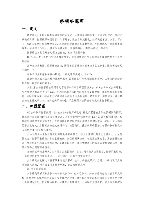 挤密桩原理培训课件