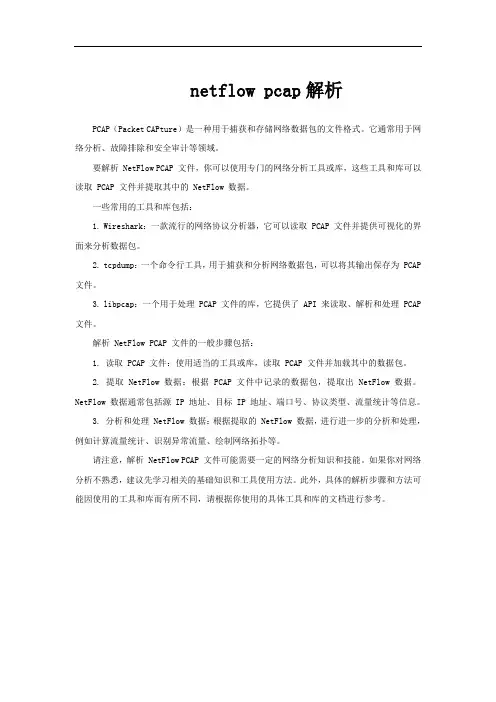 netflow pcap解析