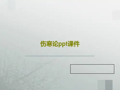 伤寒论ppt课件共49页文档
