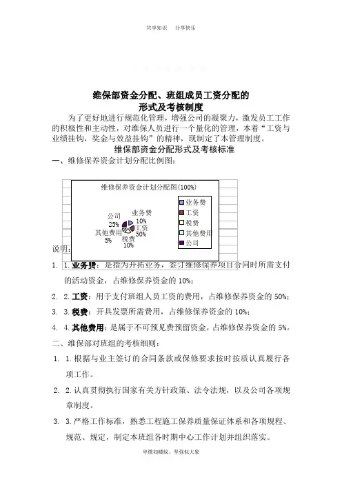 消防维保考核制度