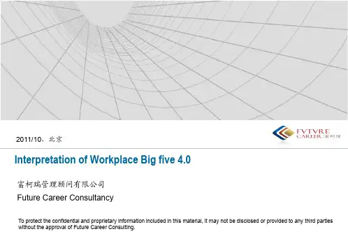 Workplace big five 4 0介绍